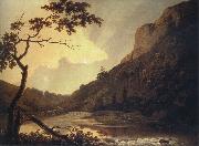 Joseph Wright, Matlock Tor by Daylight mid